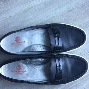 Marc Joseph black leather loafers